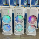 Ventilador de Torre Doble Aire Acondicionado Humidificador