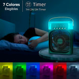 MINI VENTILADOR LUZ LED